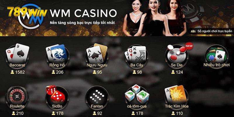 WM Casino - Sảnh Game Uy Tín Cho Bạn Thỏa Mãn Đam Mê Top trò chơi siêu hot của sảnh WM casino